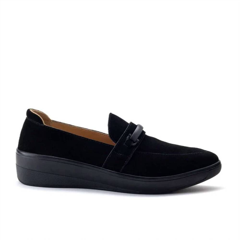 NEW SOLENI SHOES women's leni loafers in black